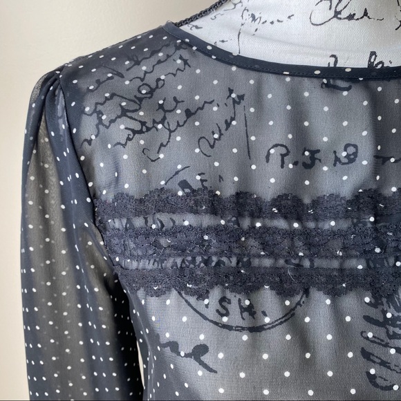 Lily Rose Sheer Blouse - Picture 8 of 9